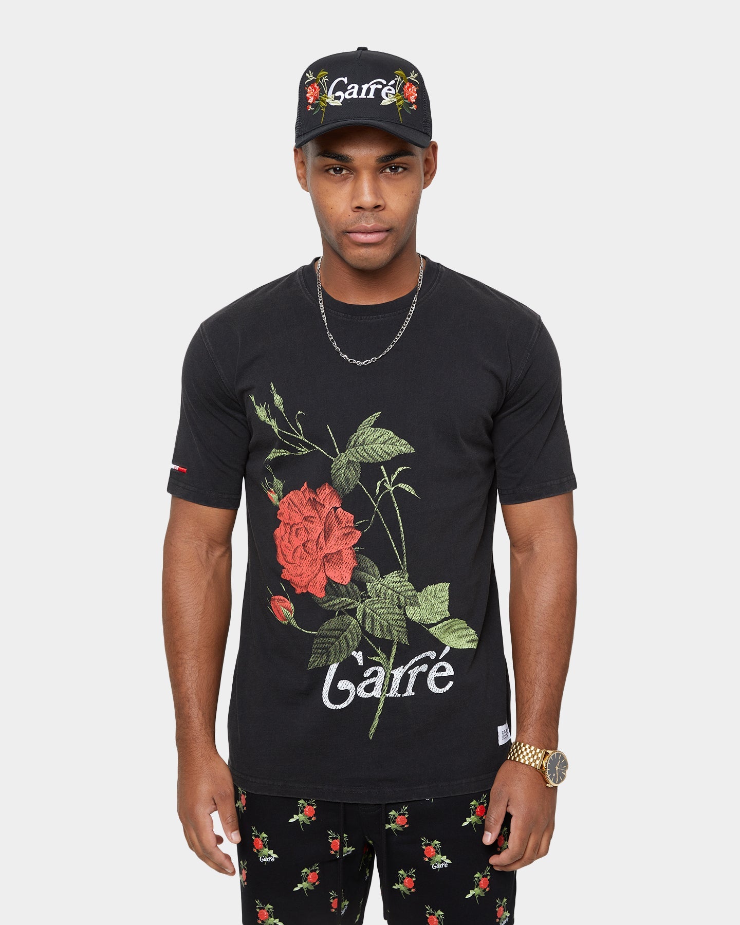 Carre Ament Vintage Classic Short Sleeve T-Shirt Washed Black