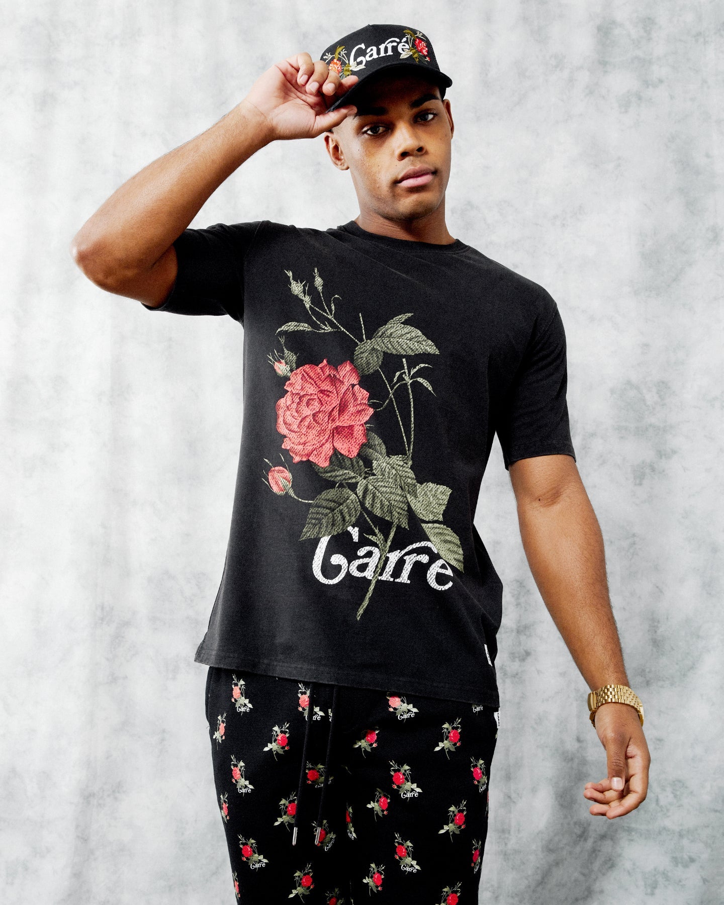 Carre Ament Vintage Classic Short Sleeve T-Shirt Washed Black