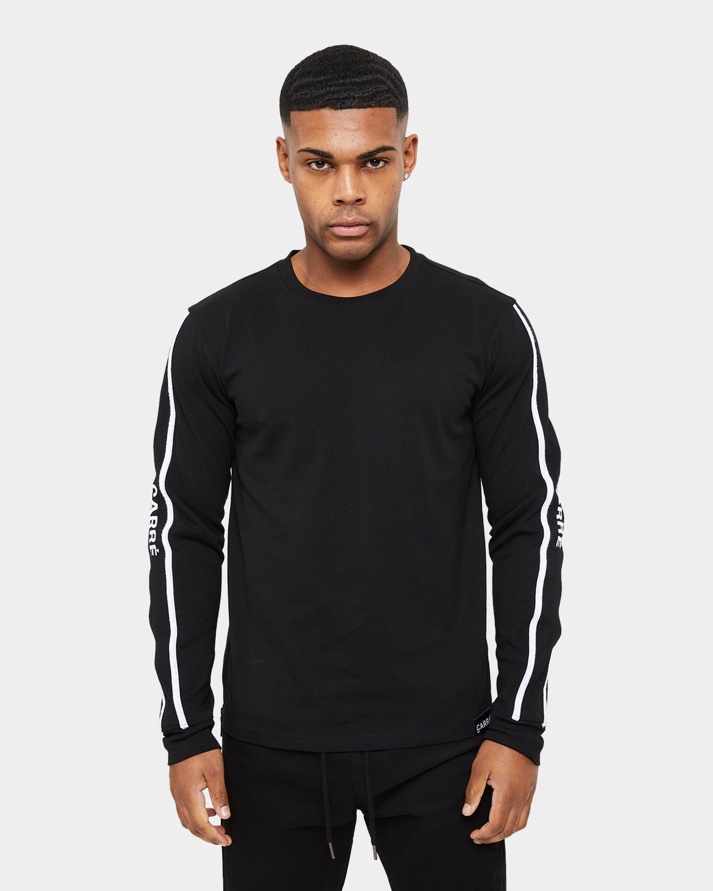 Carre Precision Zip Droptail Long Sleeve T-Shirt Black
