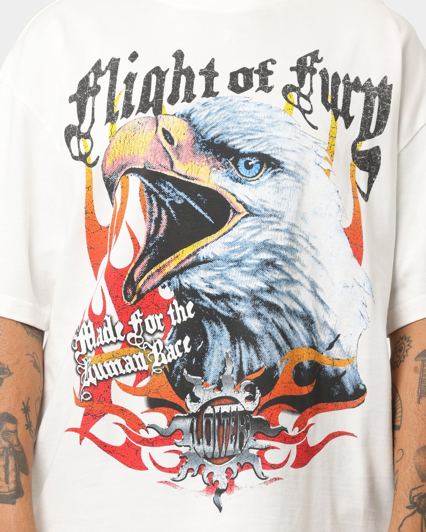 Loiter Fury Vintage T-Shirt Off White