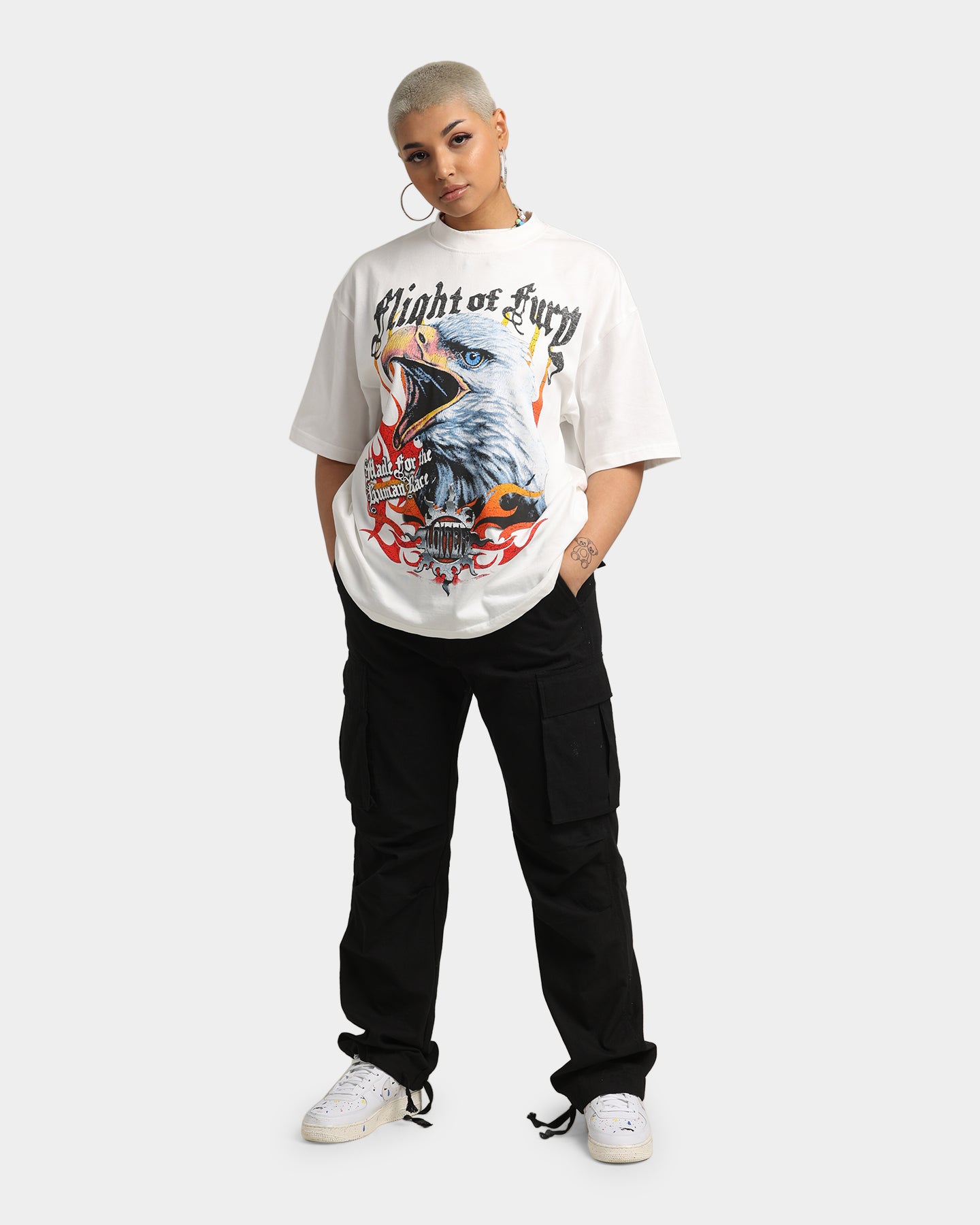 Loiter Fury Vintage T-Shirt Off White Style001