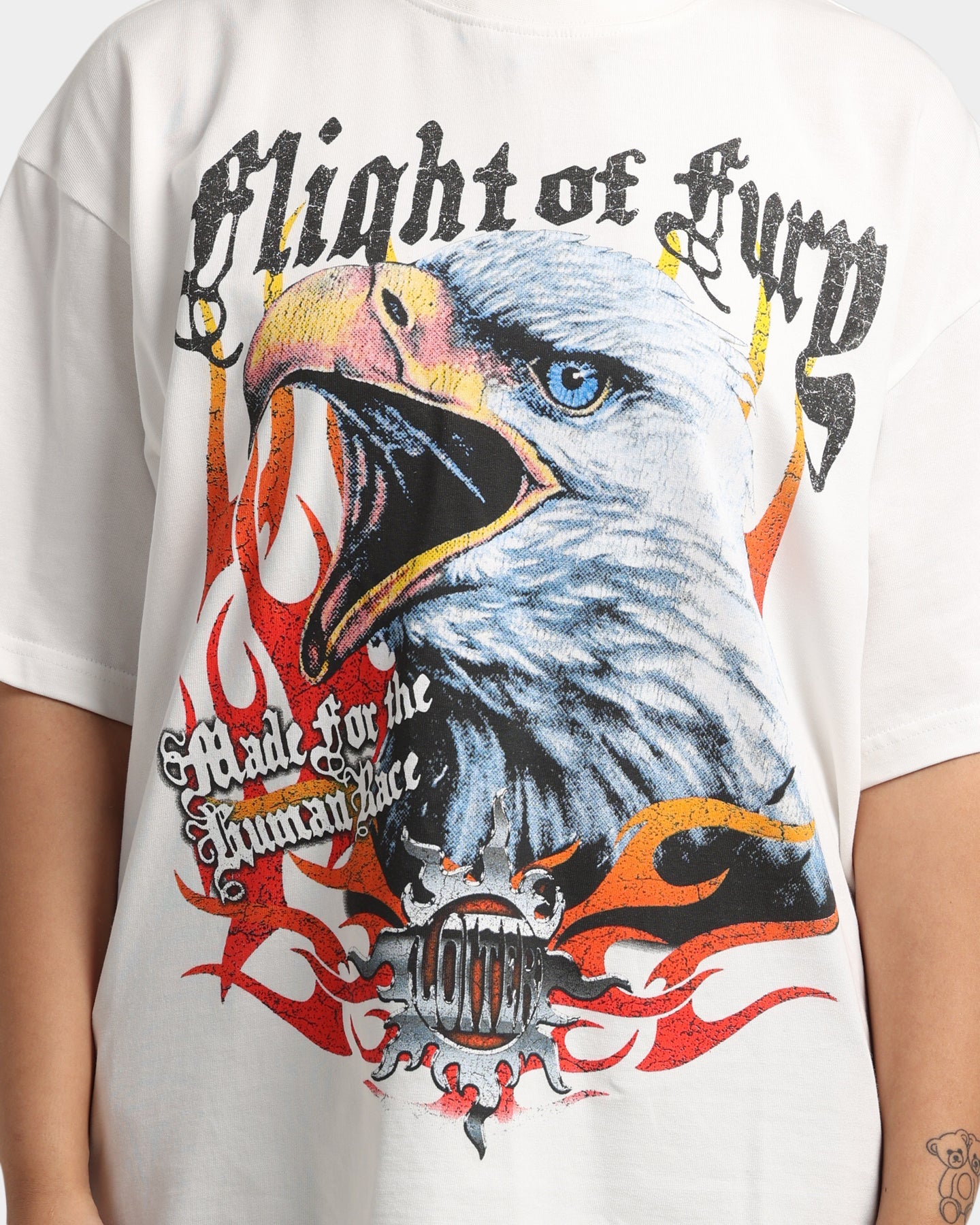 Loiter Fury Vintage T-Shirt Off White Style001