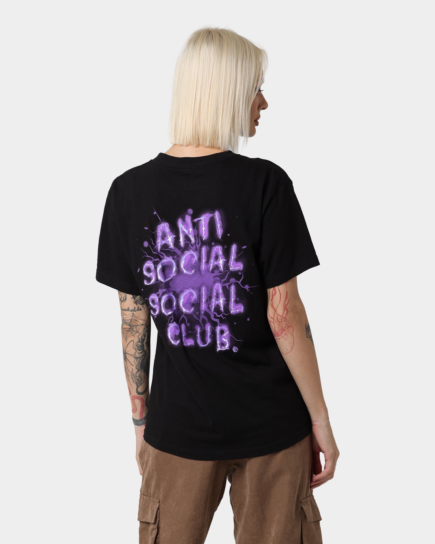 Anti Social Social Club I See Grape T-Shirt Black Style001