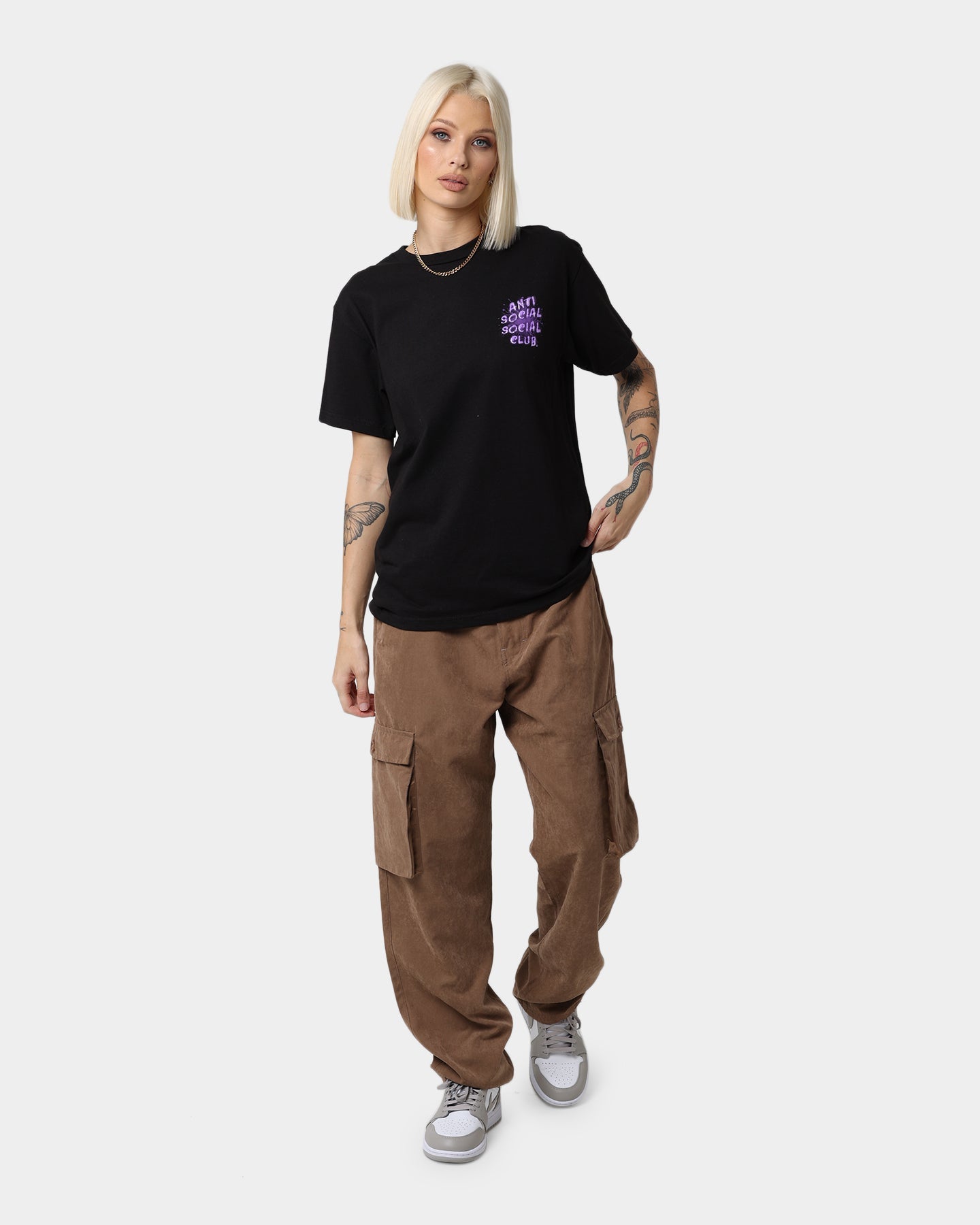 Anti Social Social Club I See Grape T-Shirt Black Style001