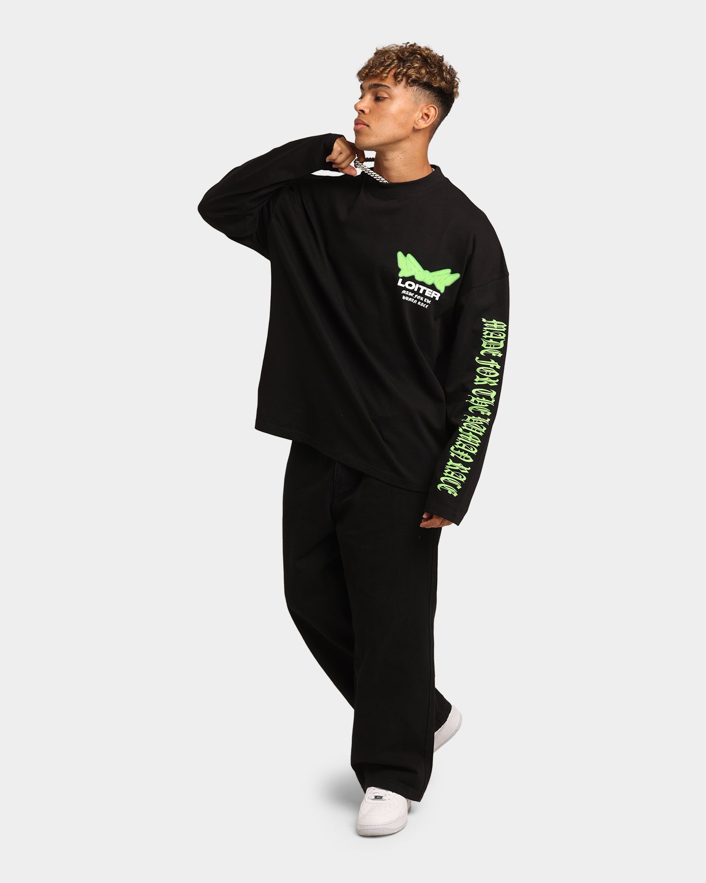 Loiter Cyber Blade Long Sleeve T-Shirt Black