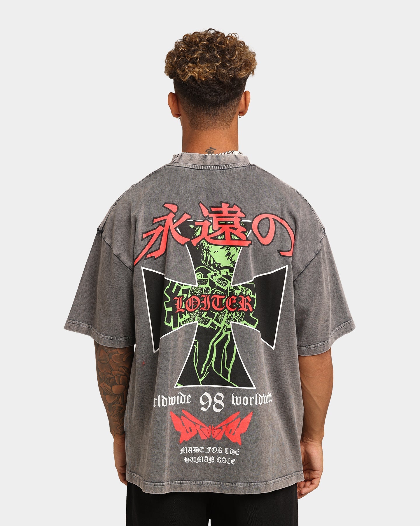 Loiter Eternal Vintage T-Shirt Charcoal