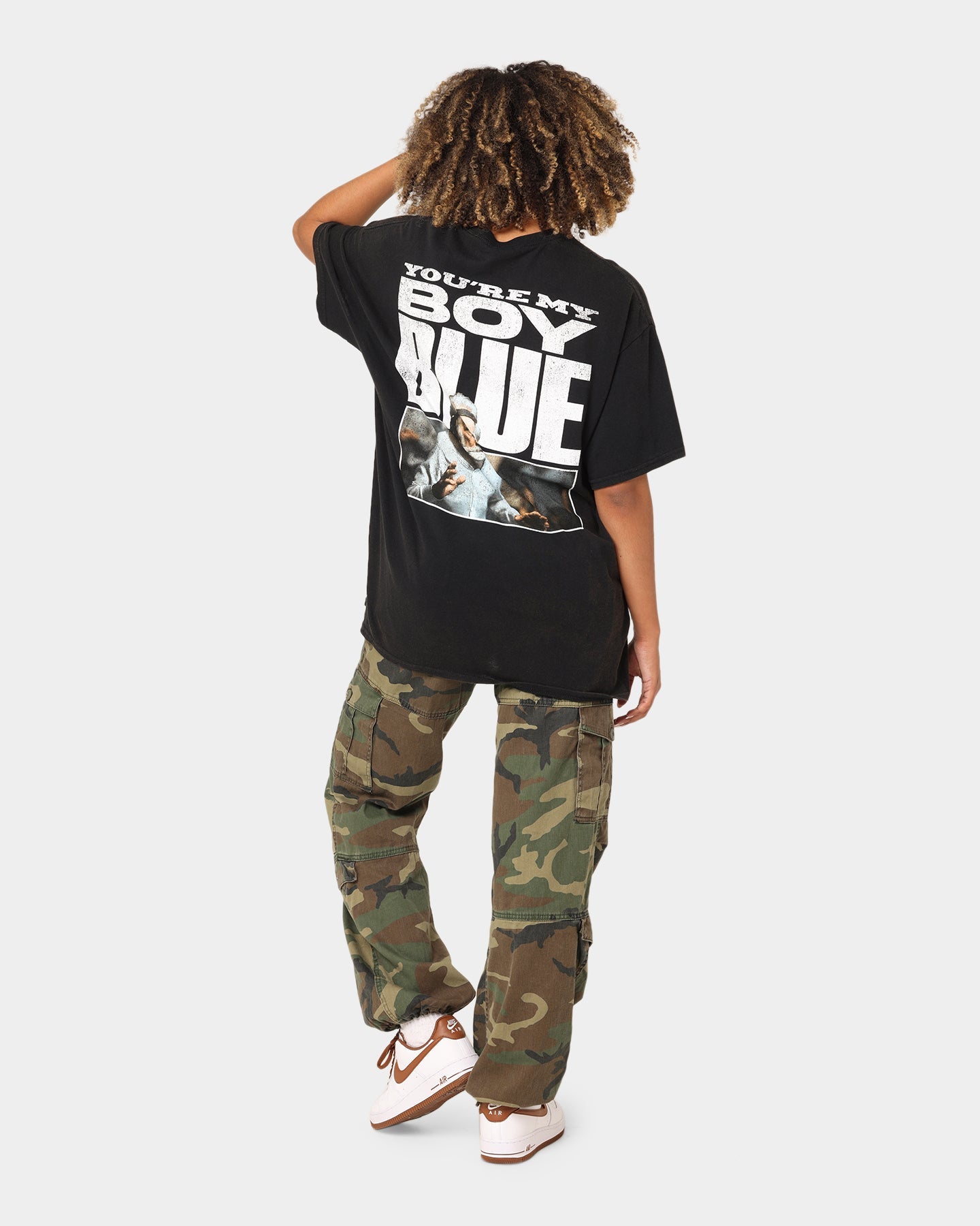 American Thrift X Old School Old School Vintage T-Shirt Black Wash Style001