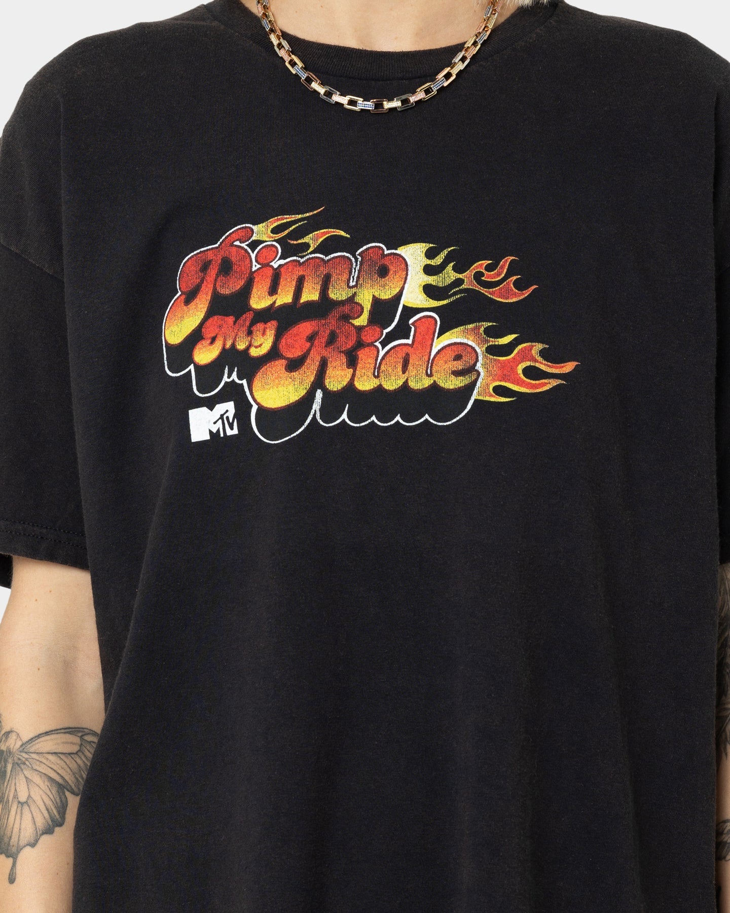 American Thrift X MTV Pimp My Ride Vintage T-Shirt Black Wash Style001
