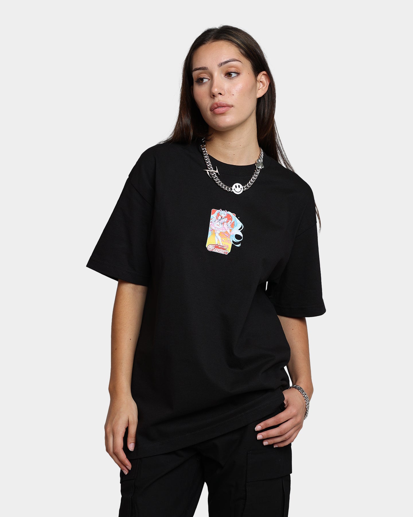 Anti Social Social Club Hatsune Miku T-Shirt Black Style001