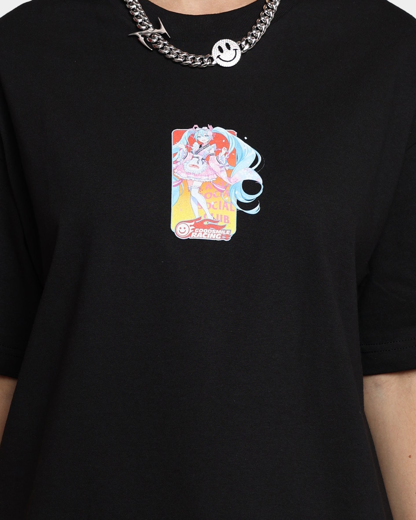 Anti Social Social Club Hatsune Miku T-Shirt Black Style001