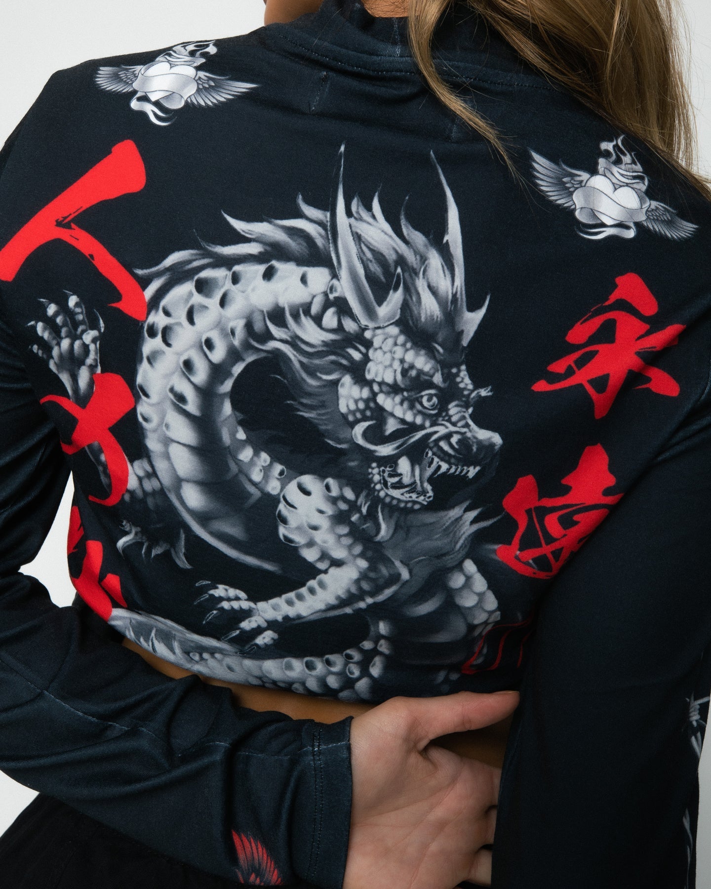 Loiter Drago Long Sleeve T-Shirt Black Style001