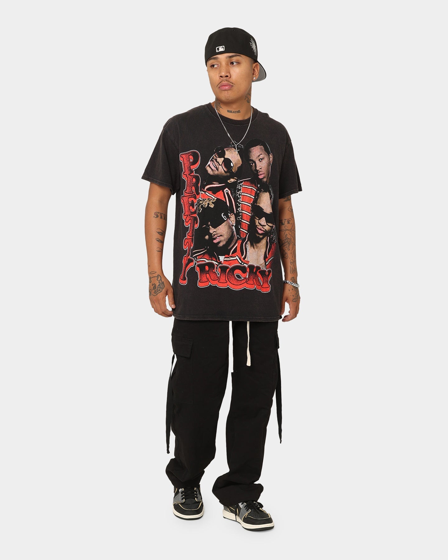 Juicy Merch Pretty Ricky Vintage T-Shirt Black Wash
