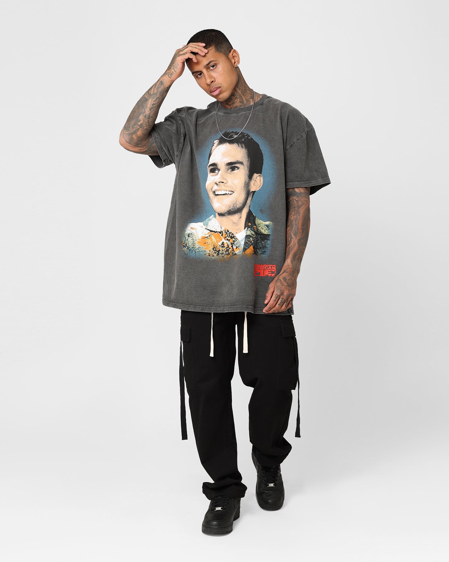 American Thrift X American Pie Stiffler T-Shirt Black Wash