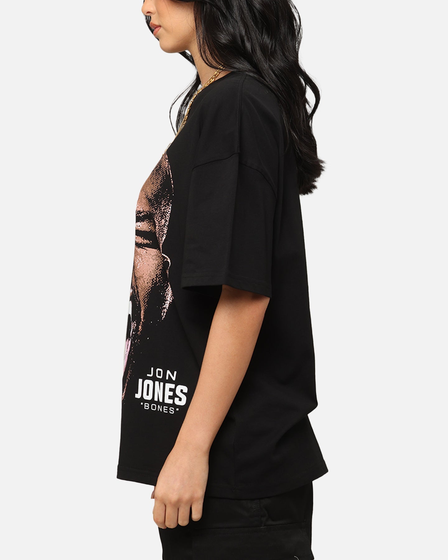 Goat Crew UFC By Goat Crew Jon Jones Big Face T-Shirt Black Style001