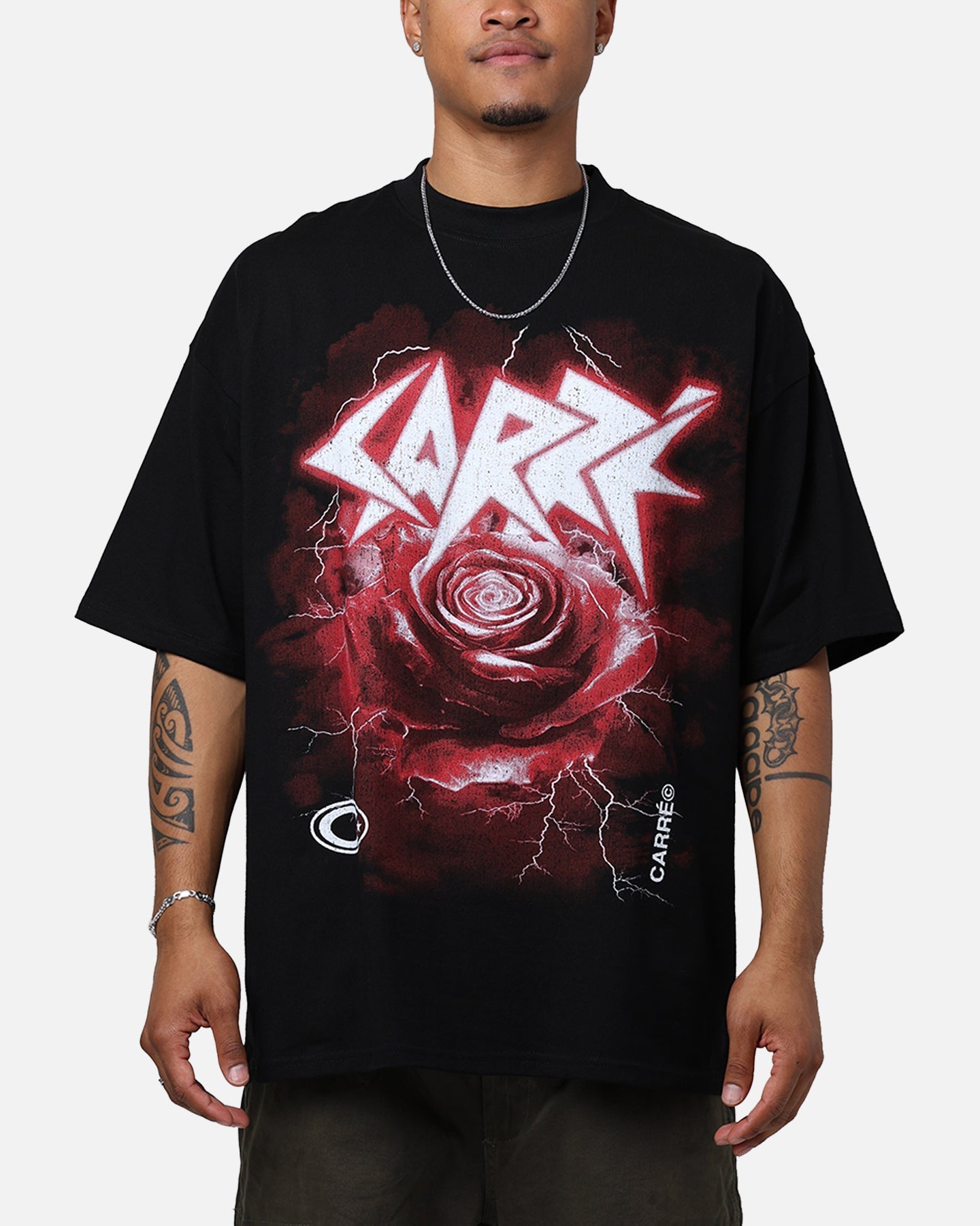 Carre Love Rose Vintage T-Shirt Washed Charcoal