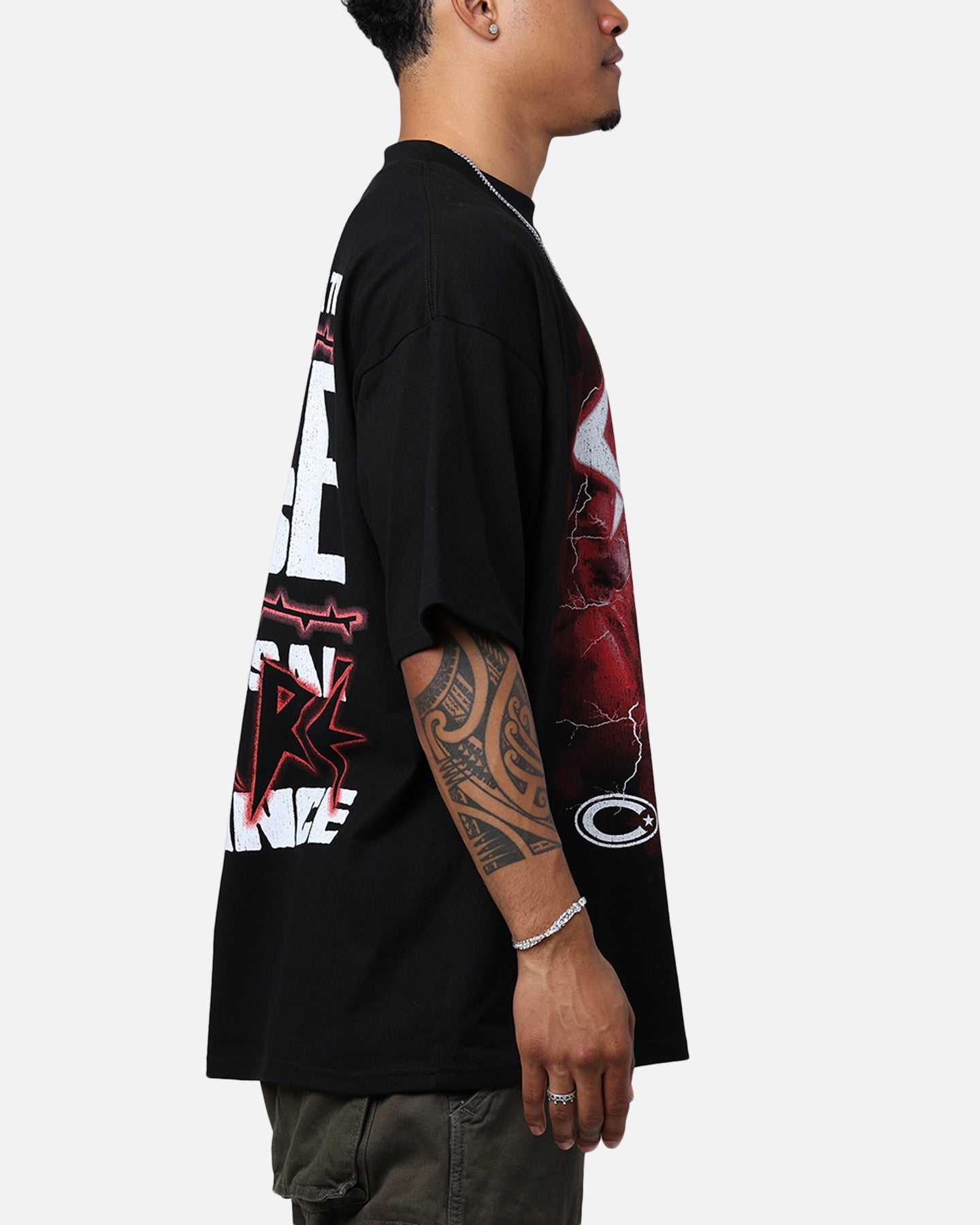 Carre Love Rose Vintage T-Shirt Washed Charcoal