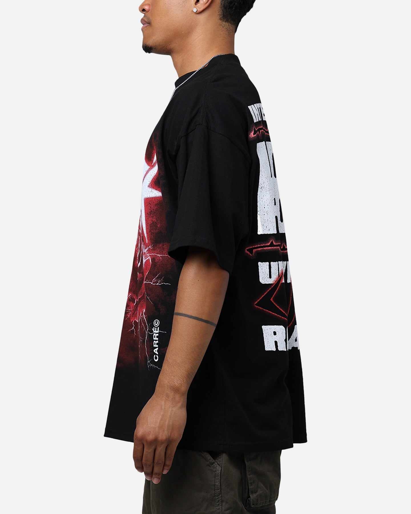 Carre Love Rose Vintage T-Shirt Washed Charcoal