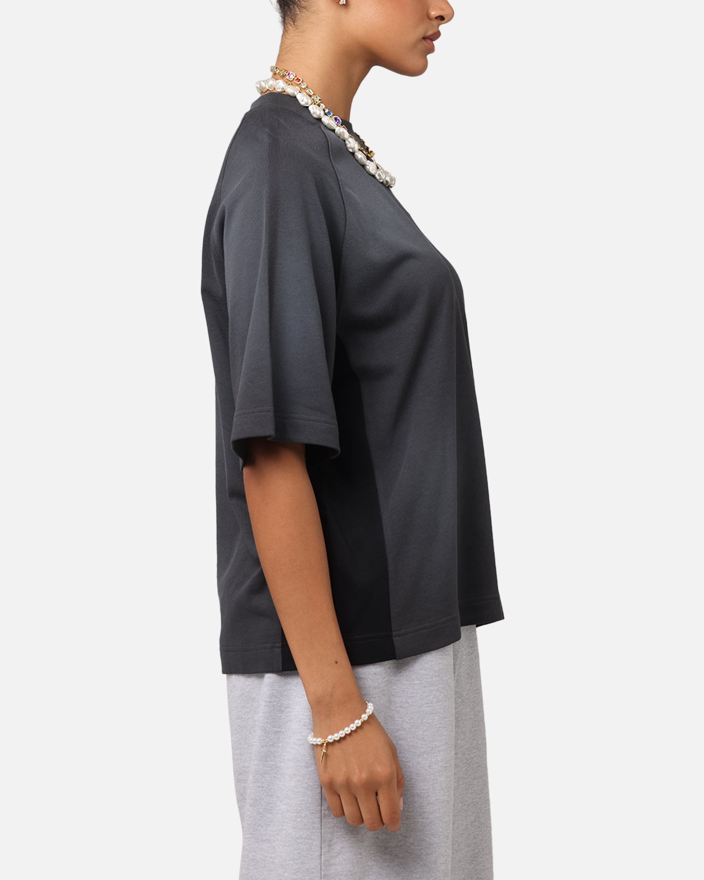Loiter Daytona Panel T-Shirt Washed Black Style001