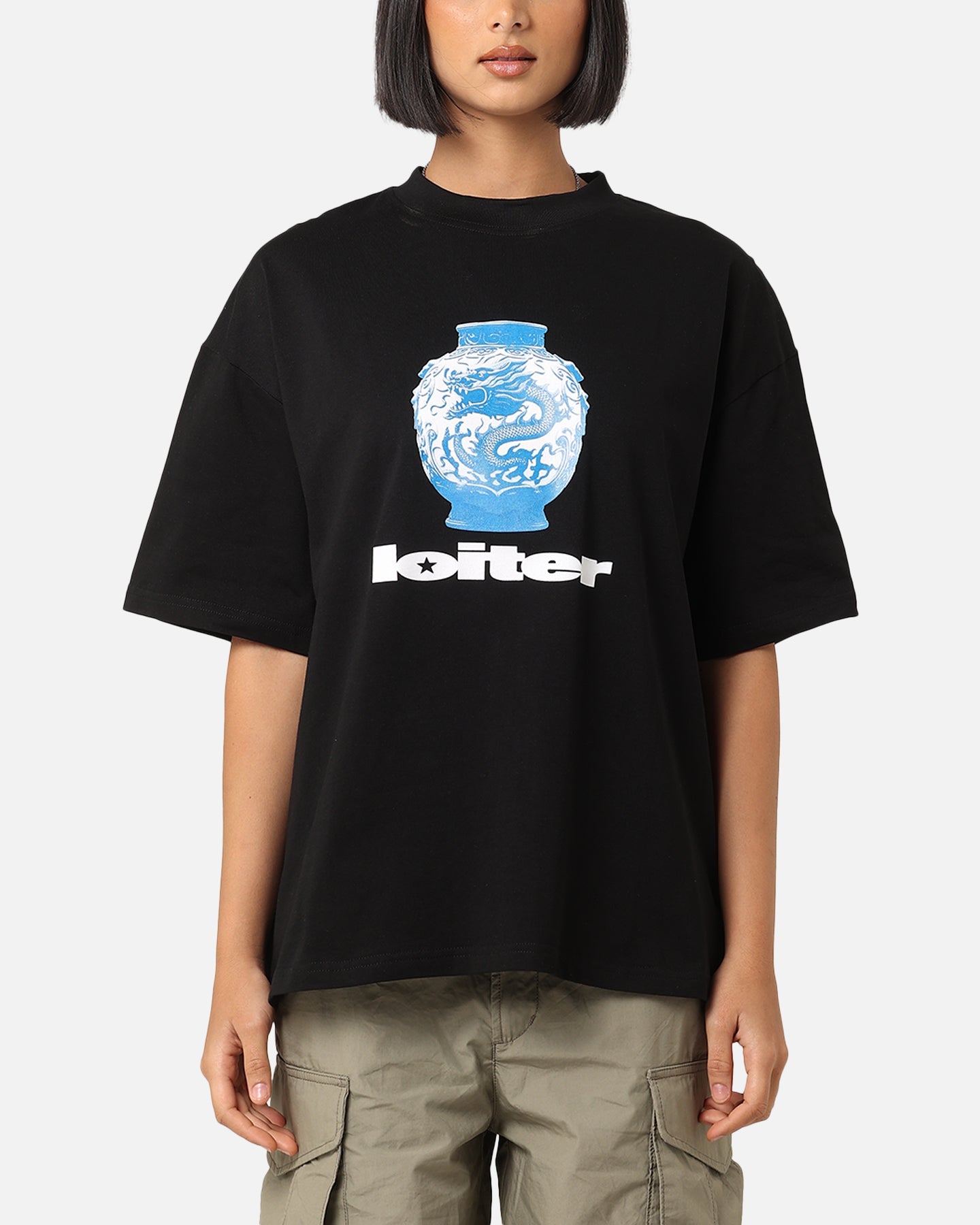 Loiter Fine China T-Shirt Black Style001