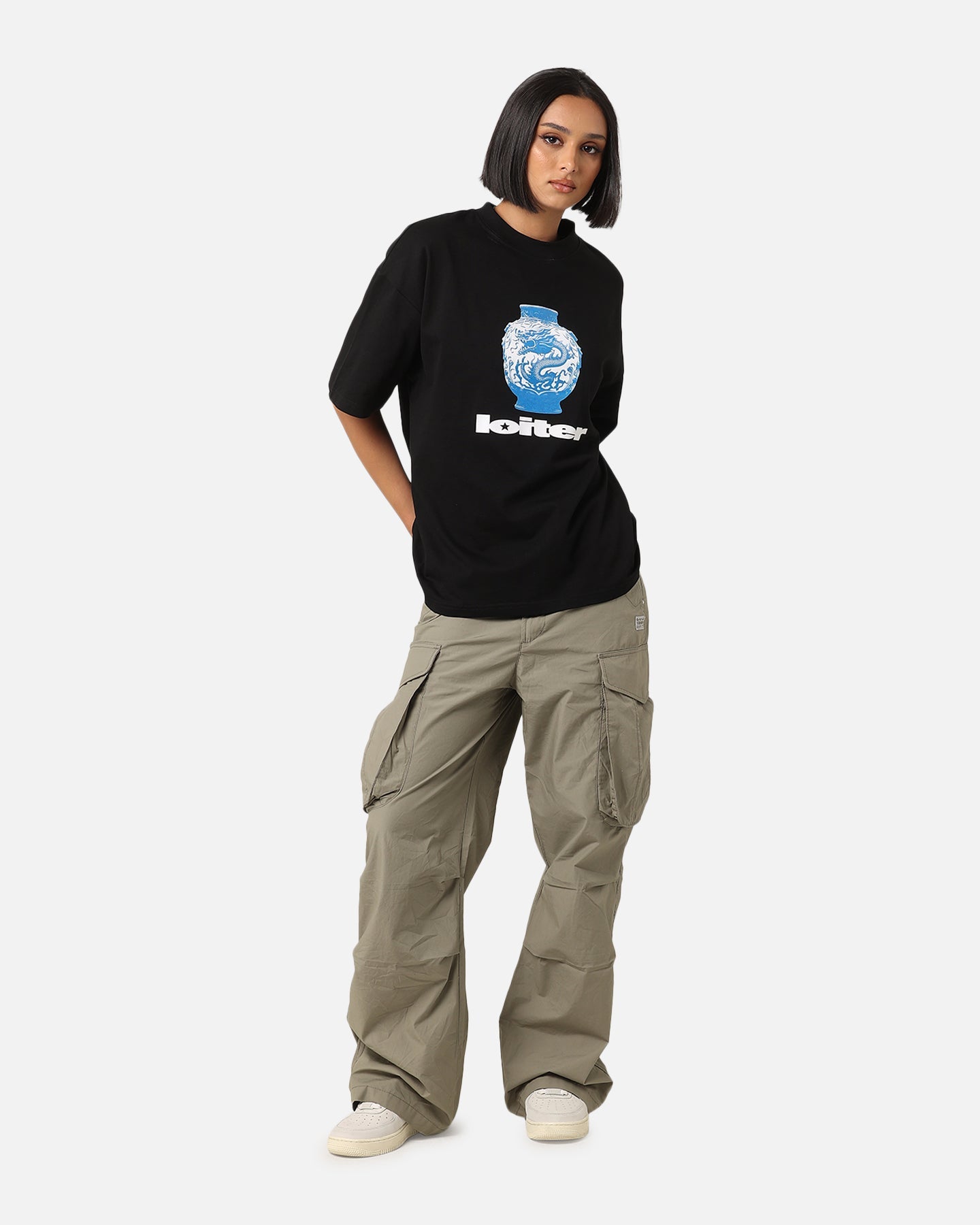 Loiter Fine China T-Shirt Black Style001