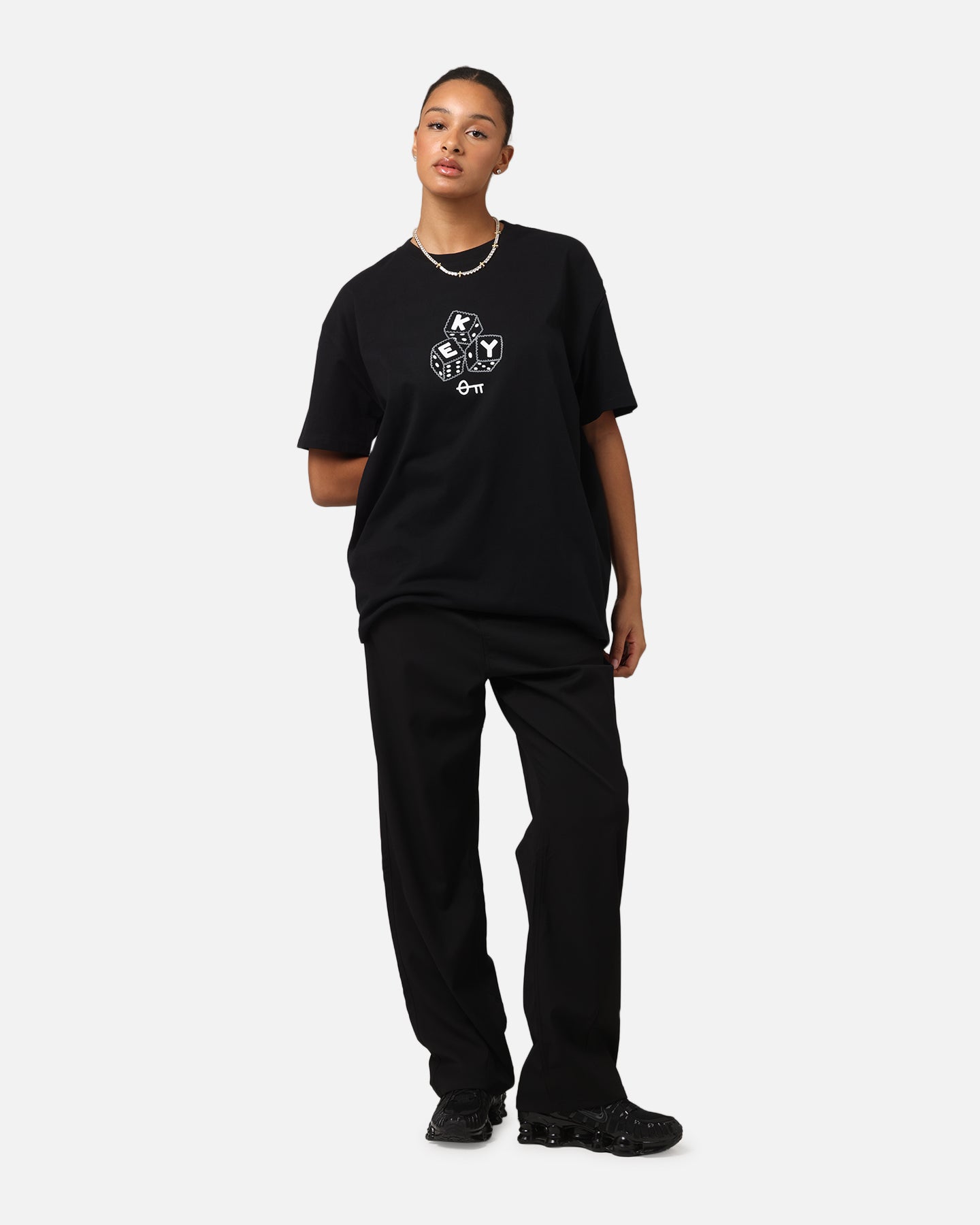 Key Street Dice Vintage T-Shirt Black Style001