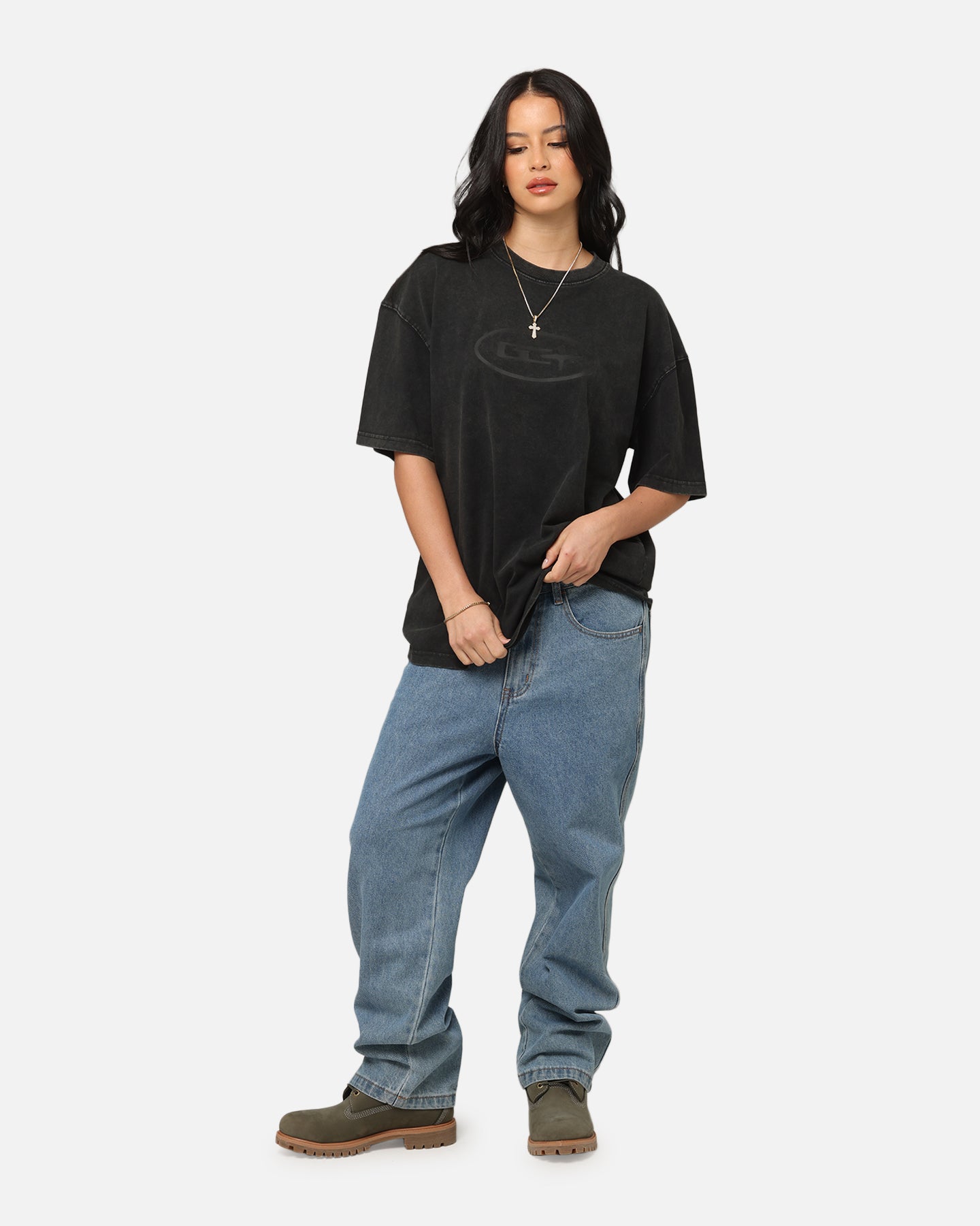 Goat Crew Solidaritry T-Shirt Off Black Style001