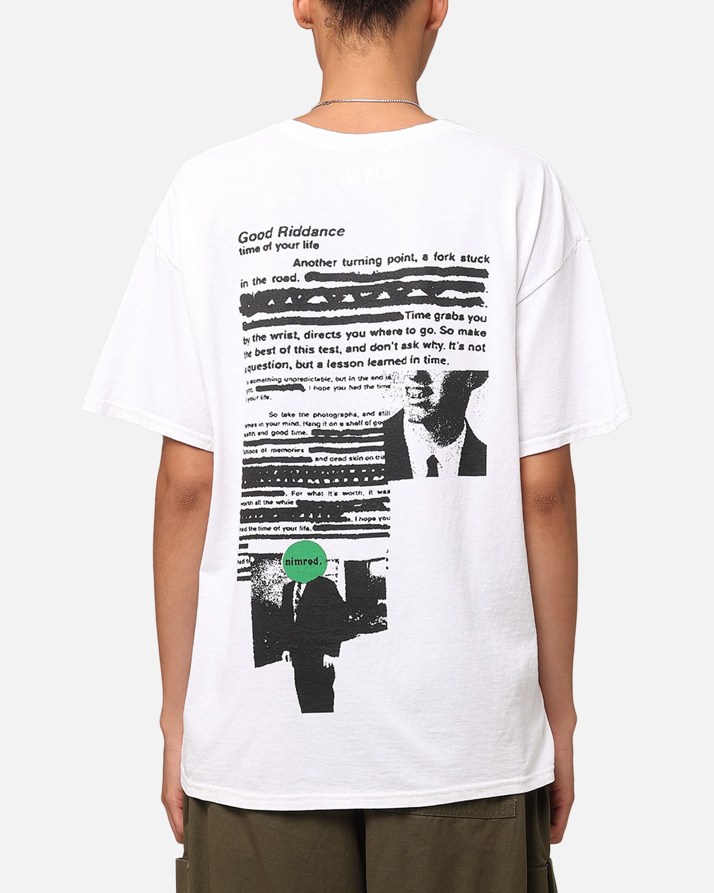 Green Day Good Riddance Vintage T-Shirt Vintage White Style001