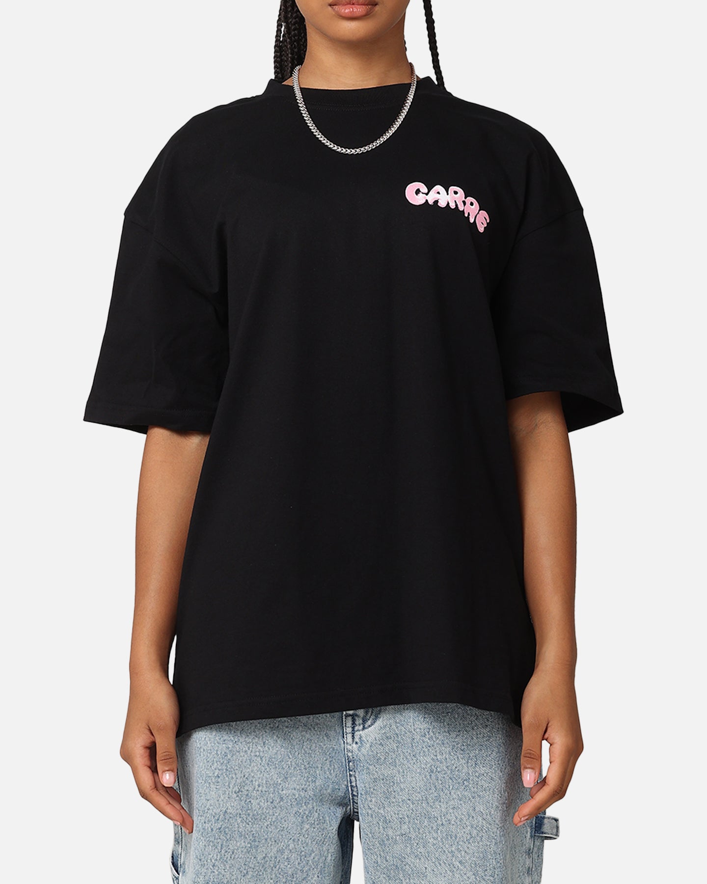 Carre Melted Drop T-Shirt Black Style001