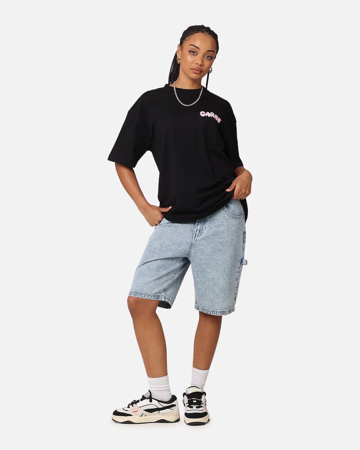Carre Melted Drop T-Shirt Black Style001