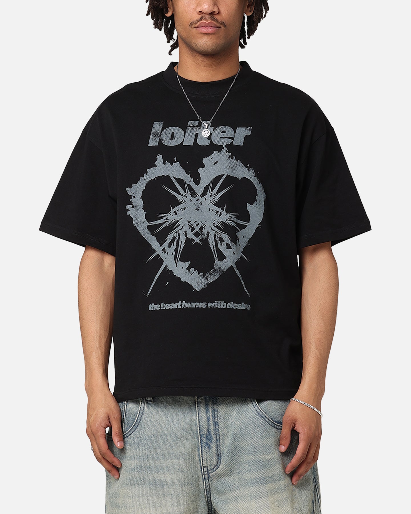 Loiter Desire T-Shirt Black Style001