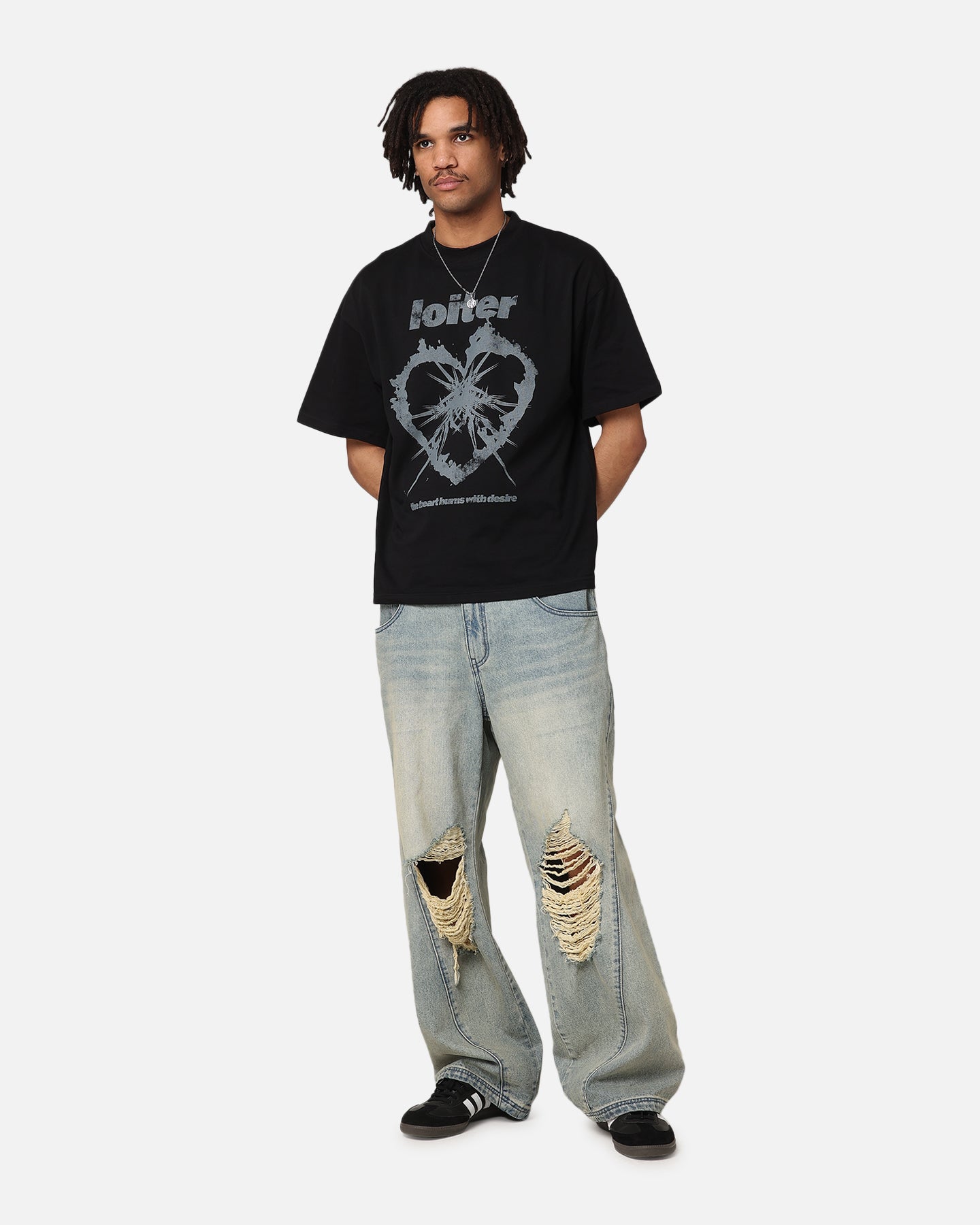 Loiter Desire T-Shirt Black Style001