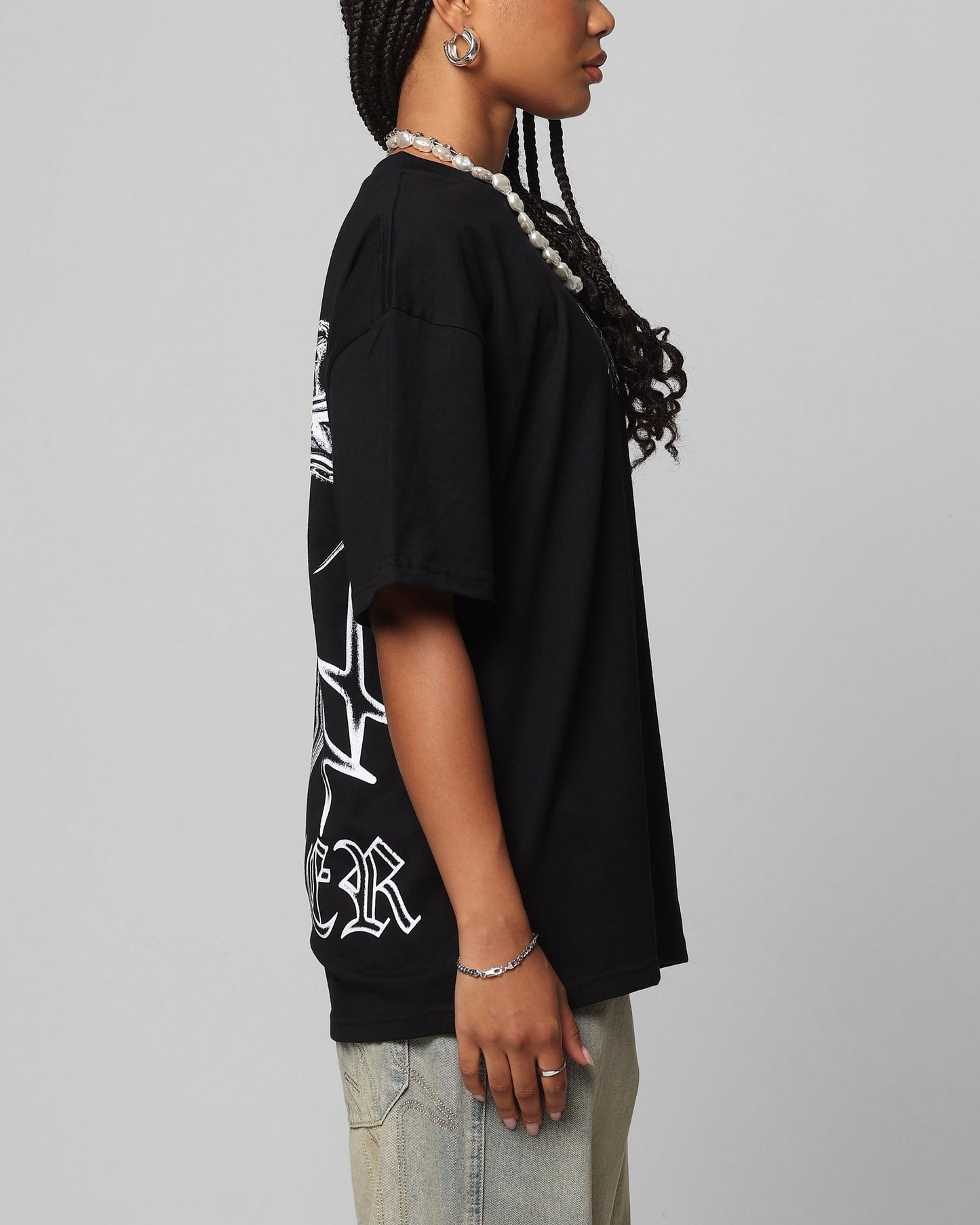 Loiter Chrome Spider T-Shirt Black Style001