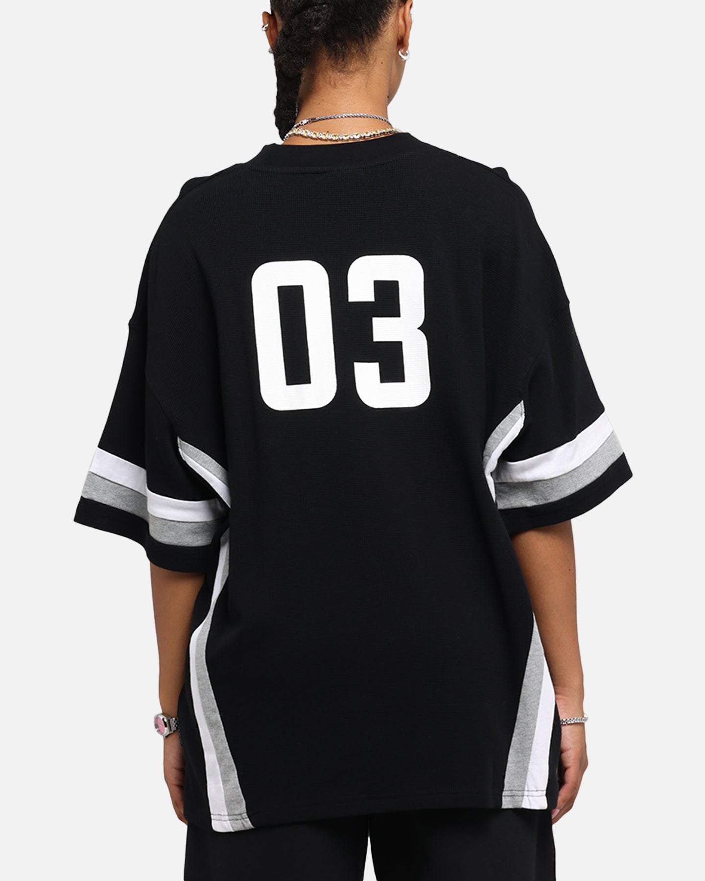 Carre Graffiti Waffle T-Shirt Black Style001