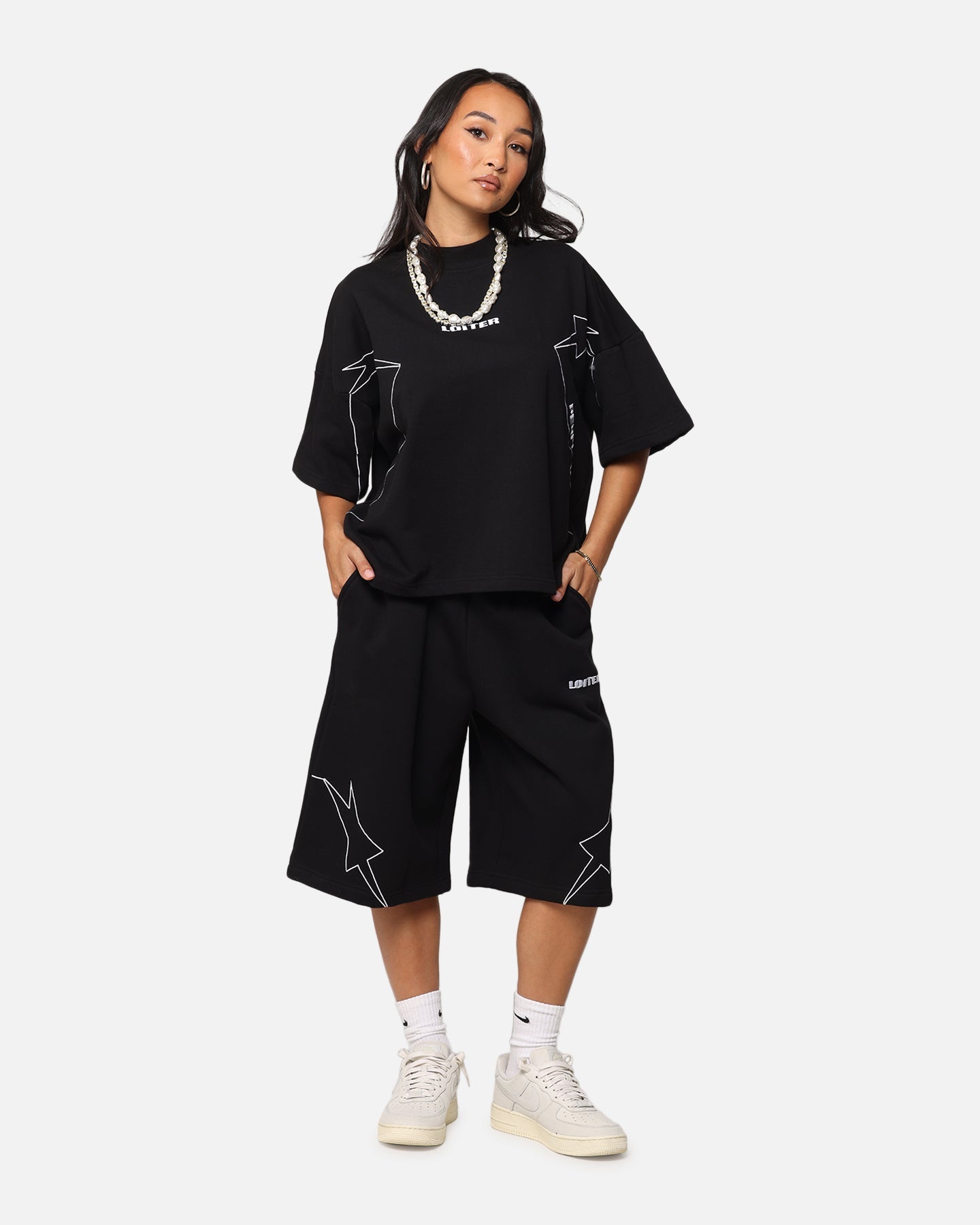 Loiter Dark Performance T-Shirt Black Style001
