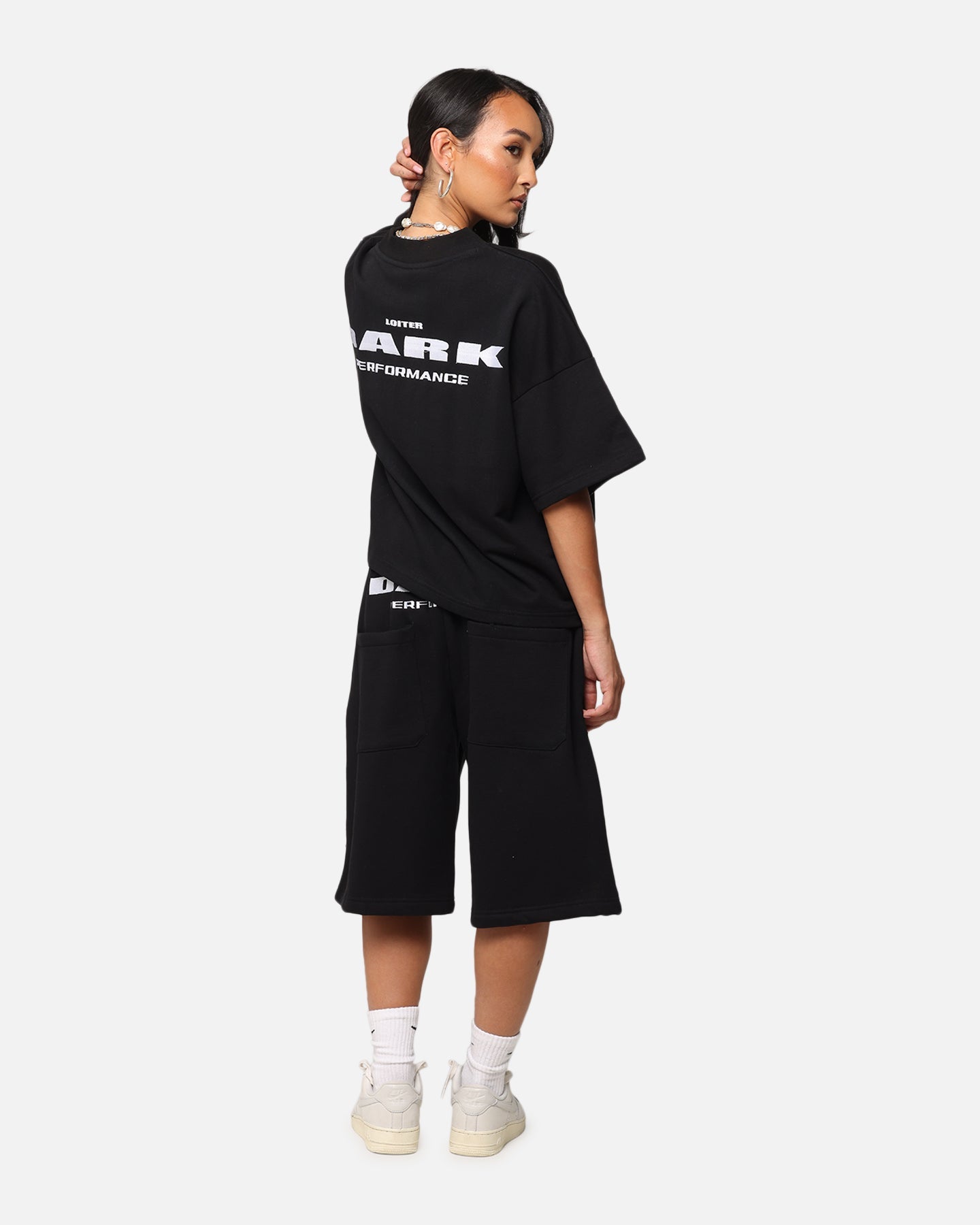 Loiter Dark Performance T-Shirt Black Style001