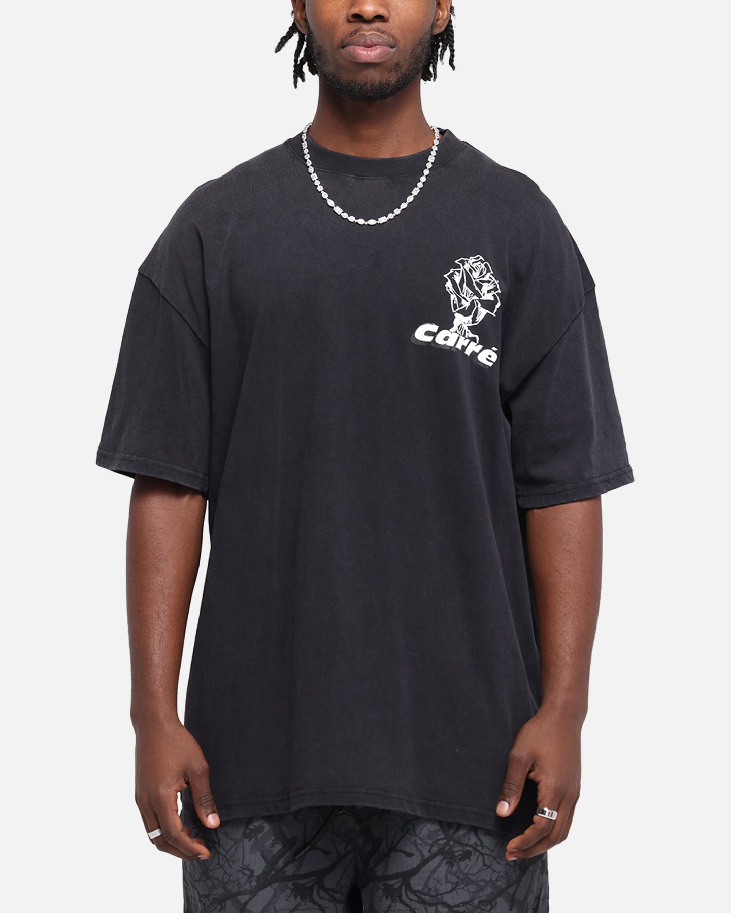 Carre Freshly Picked T-Shirt Black Acidwash