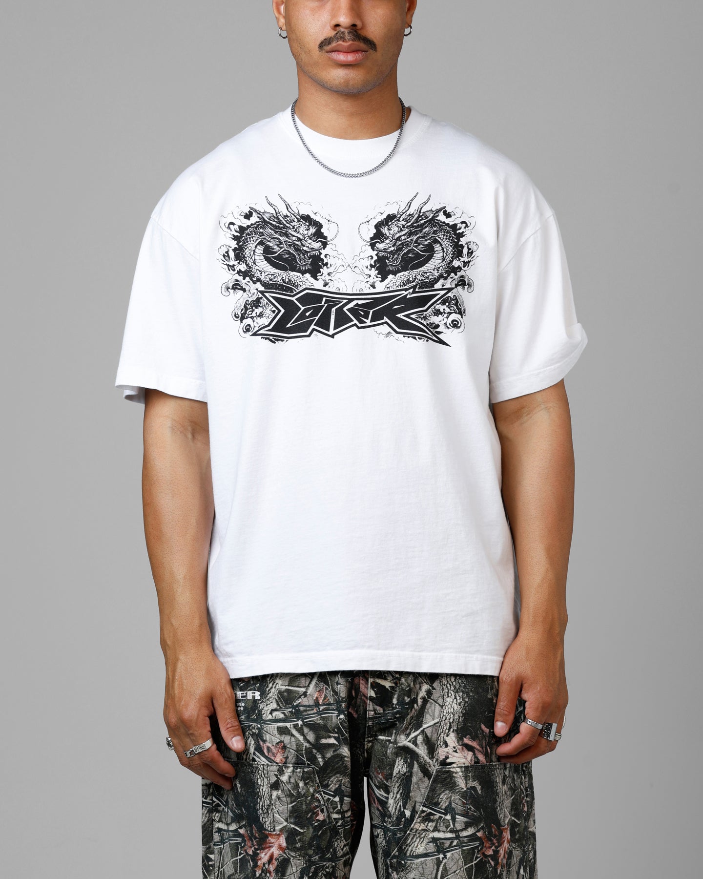 Loiter Draco Born Vintage T-Shirt White