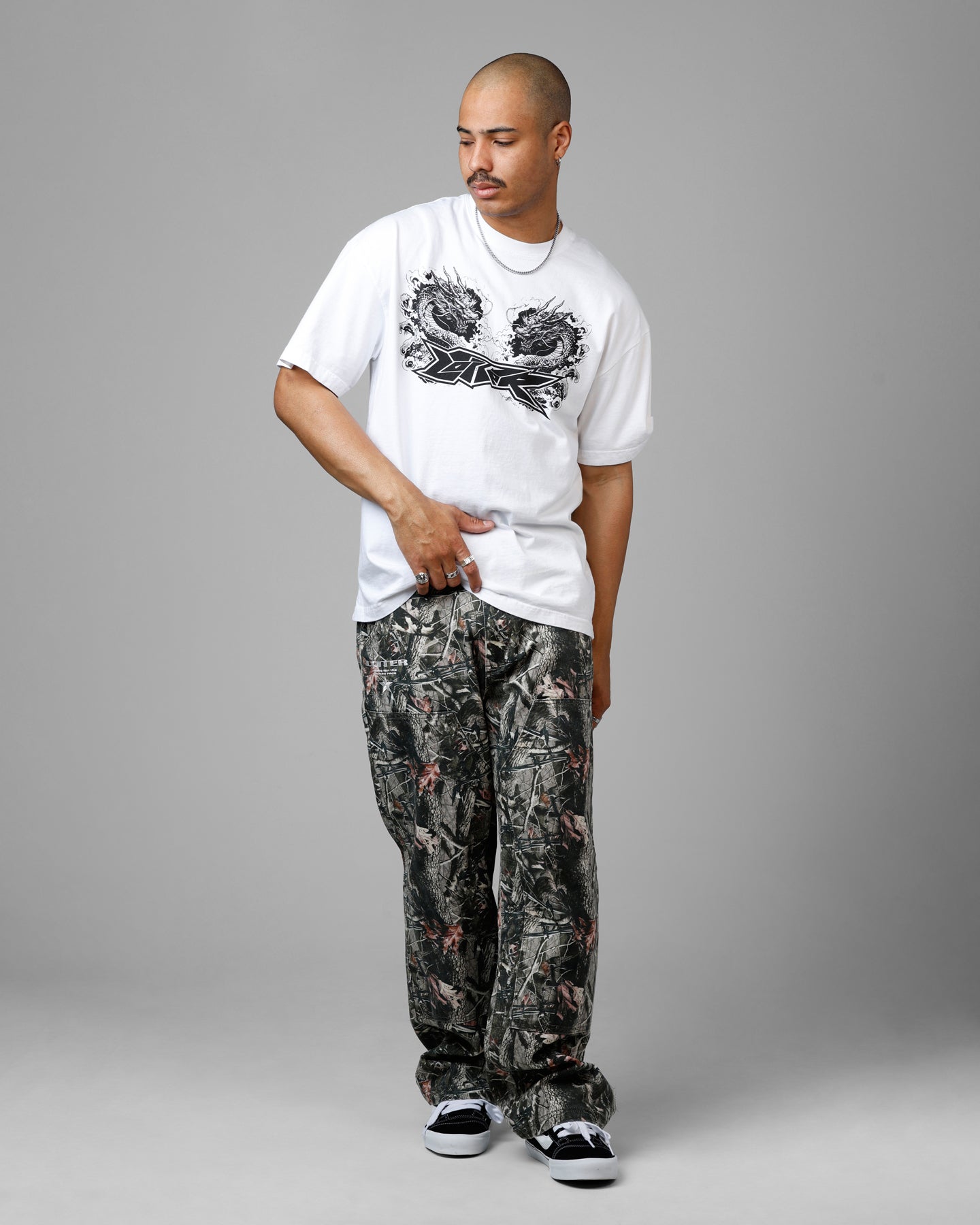 Loiter Draco Born Vintage T-Shirt White