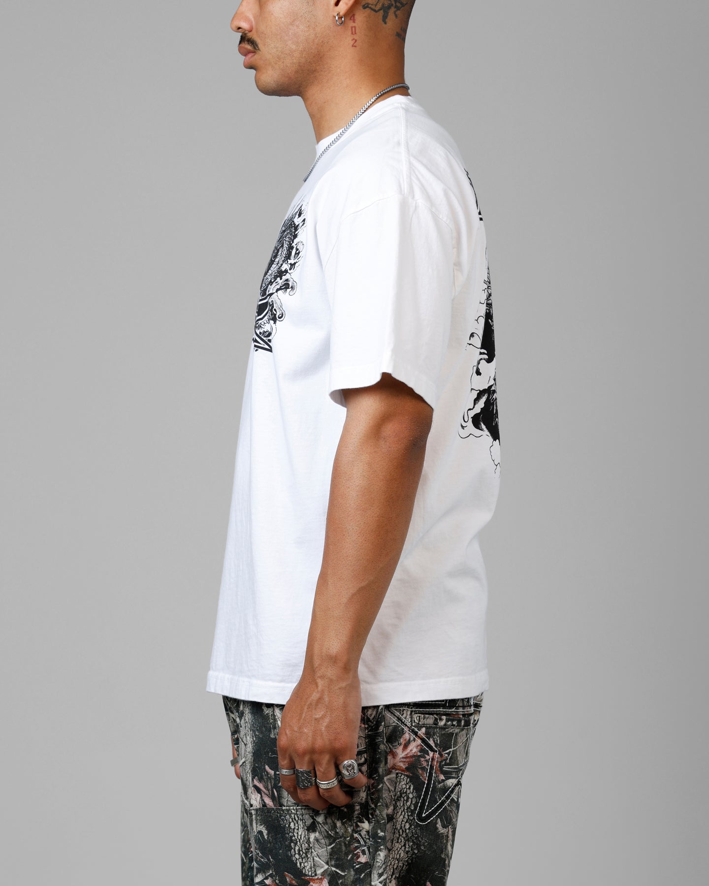 Loiter Draco Born Vintage T-Shirt White