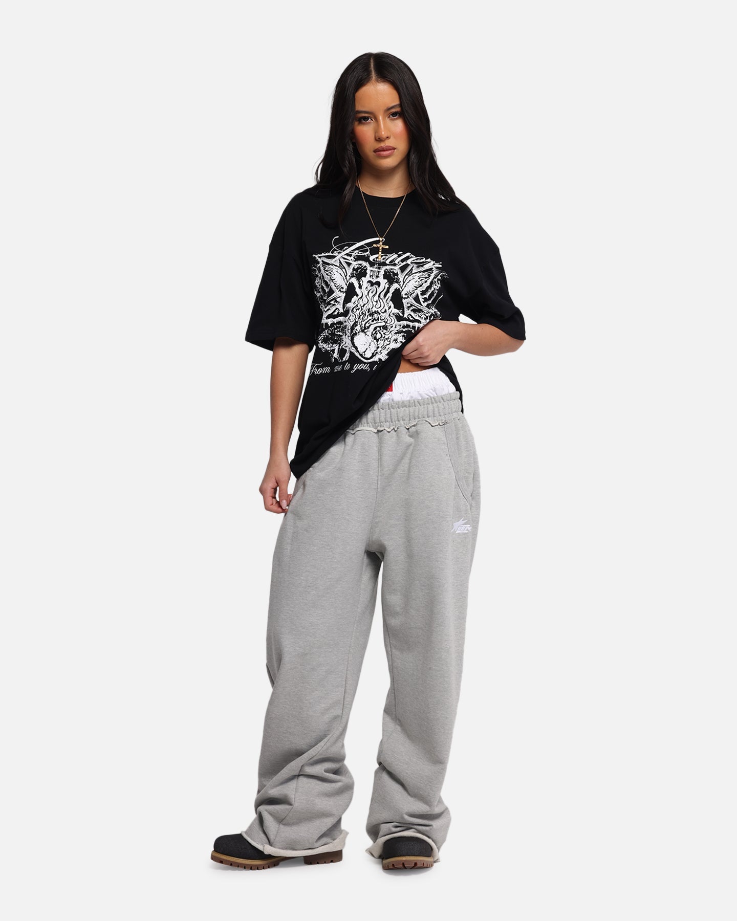 Loiter Earth Angel T-Shirt Black Style001