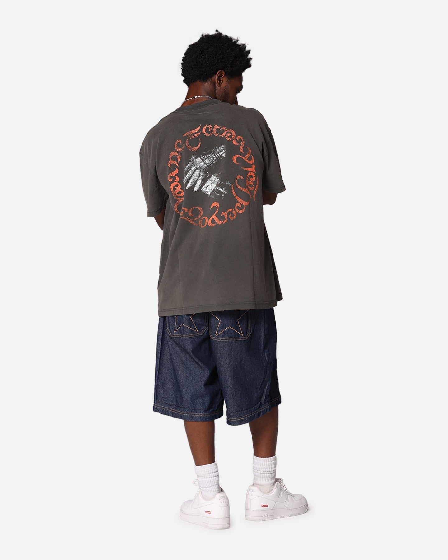 American Thrift X Lord Of The Rings Fellowship Heavy T-Shirt Black Wash