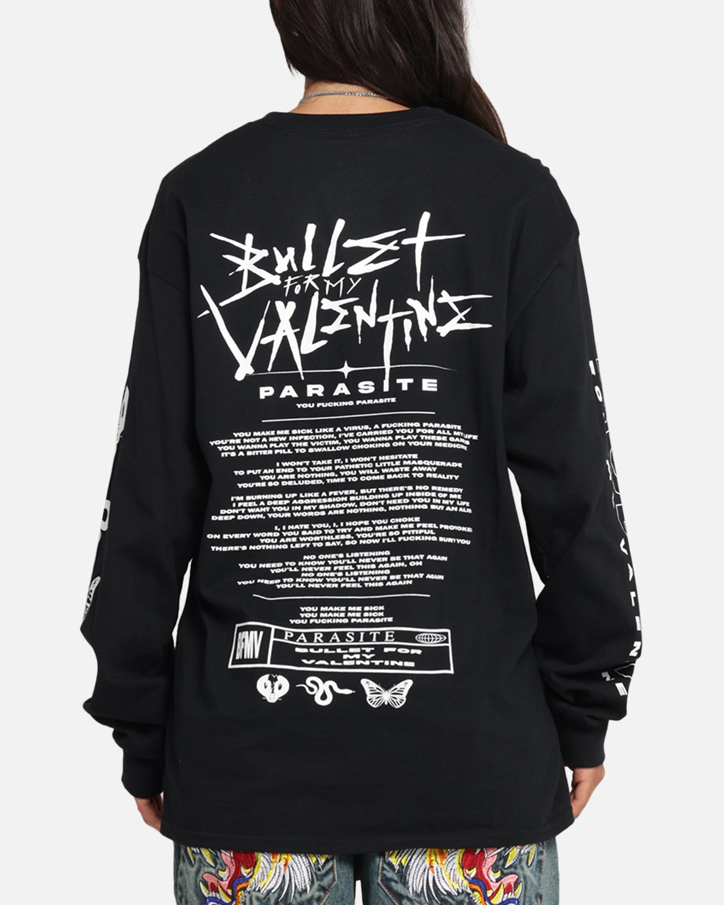 Bullet For My Valentine Parasite Long Sleeve T-Shirt Black Style001