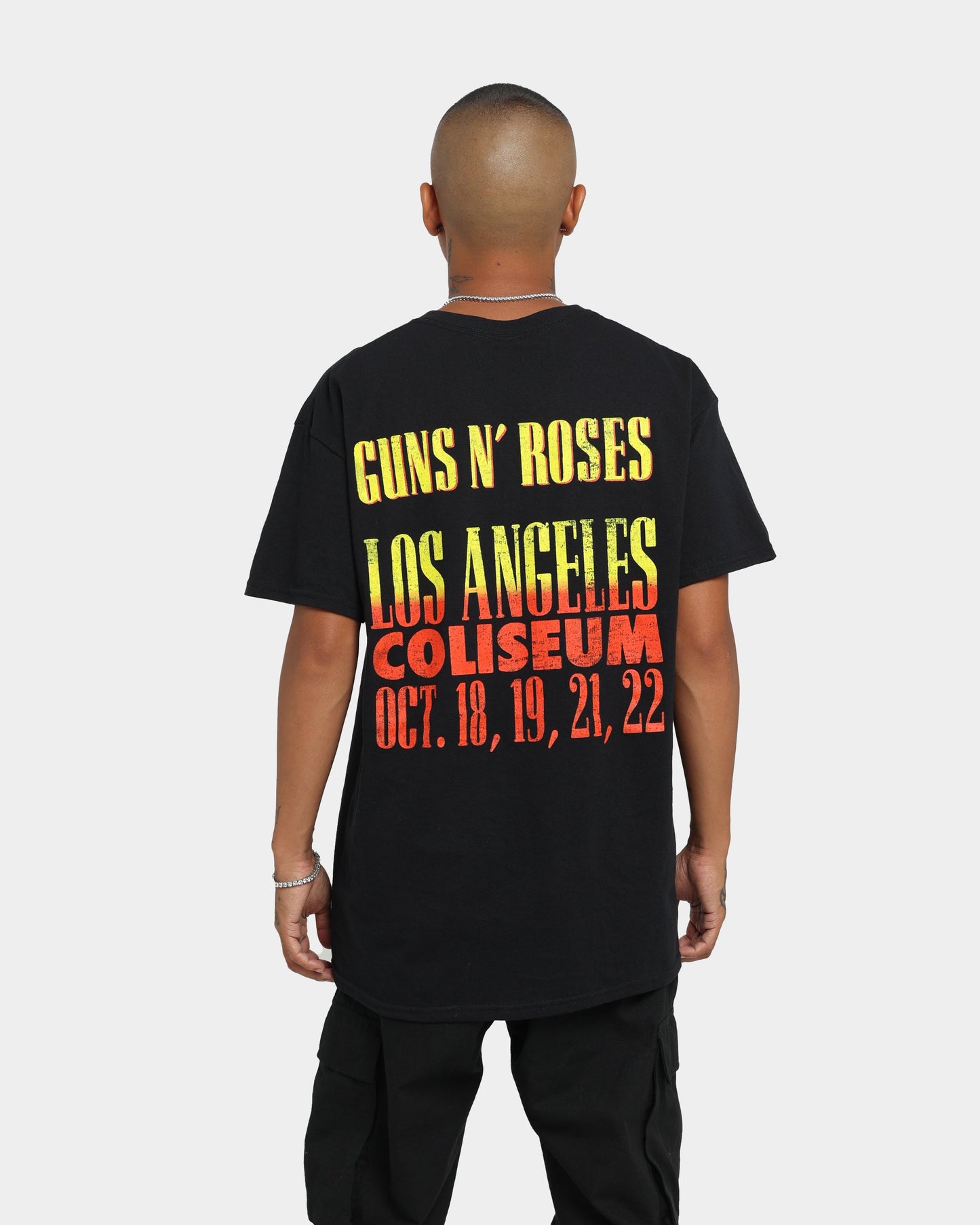 Guns N Roses LA Coliseum T-Shirt Black