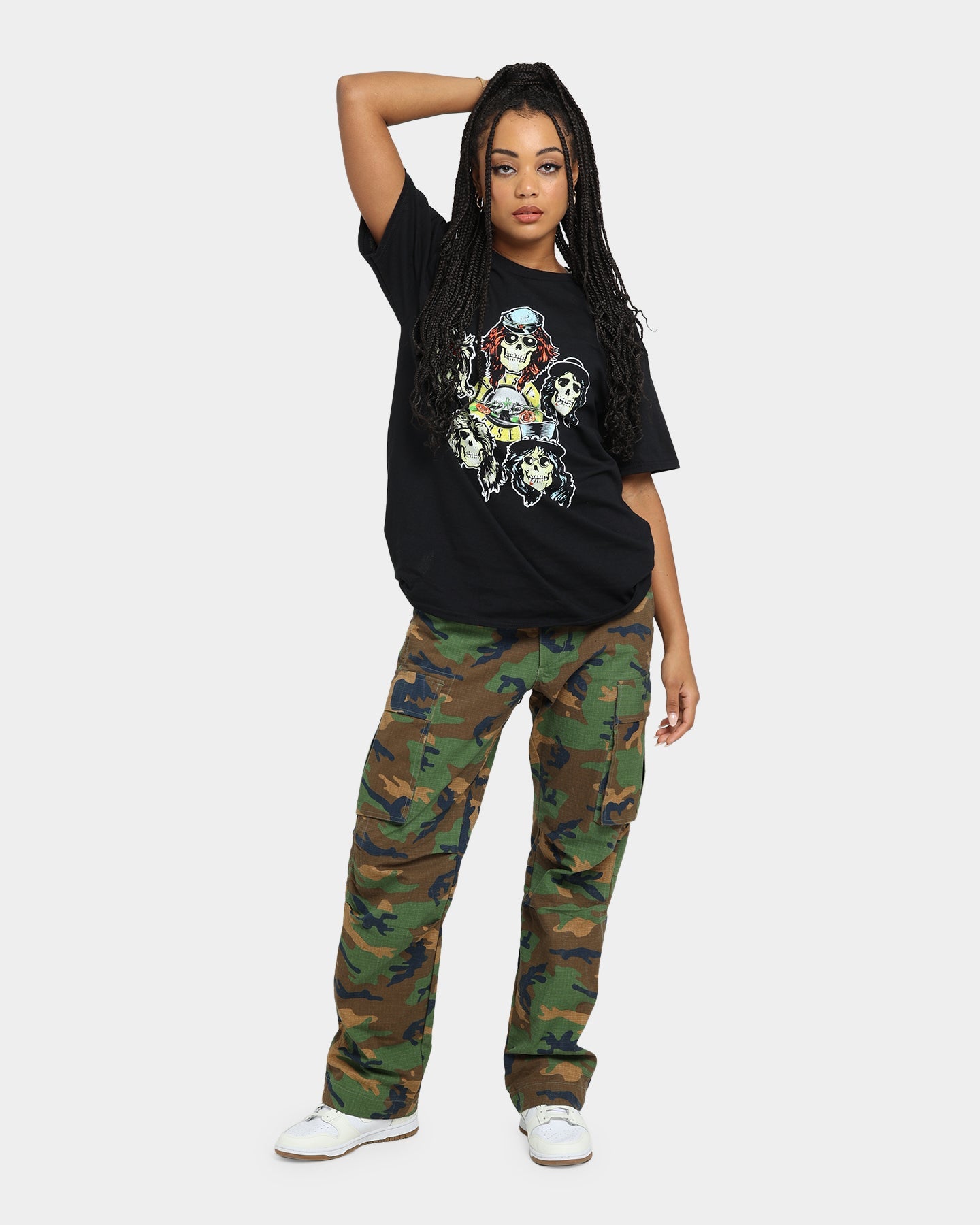 Guns N Roses LA Coliseum T-Shirt Black Style001