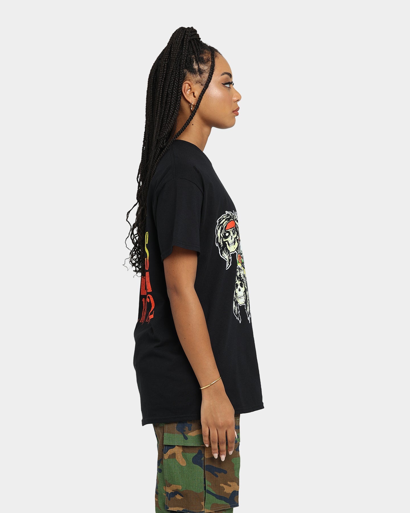 Guns N Roses LA Coliseum T-Shirt Black Style001