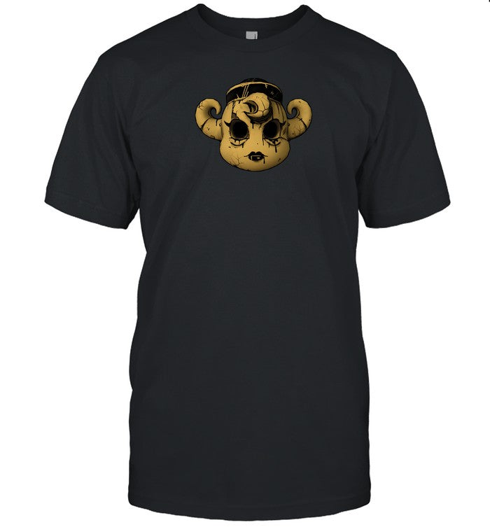 Bendy Striker Mask Ink Demon's Eve Black T Shirt