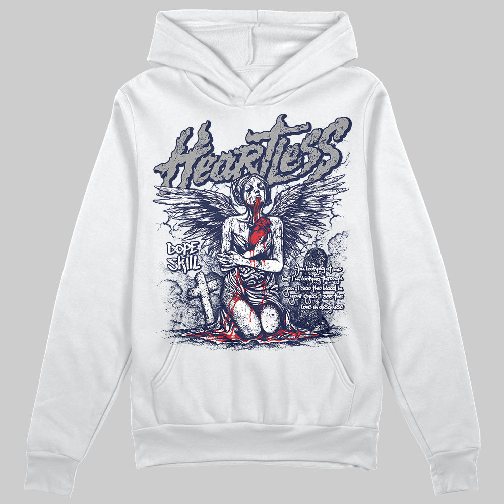 Midnight Navy 3s DopeSkill Hoodie Sweatshirt Heartless Graphic