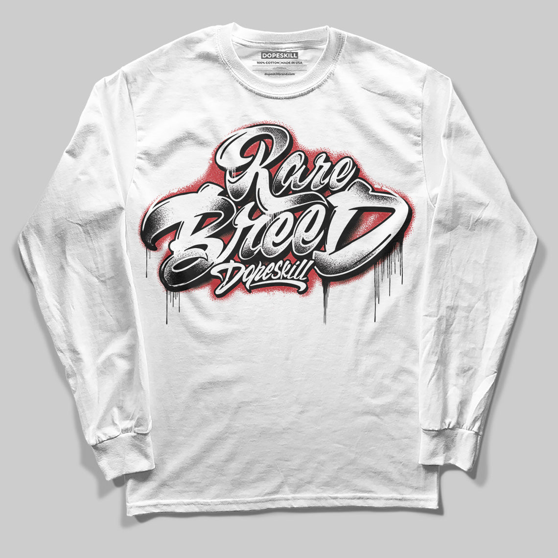 Bred 11s DopeSkill Long Sleeve T-Shirt Rare Breed Type Graphic Style001