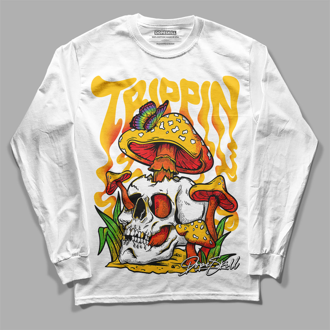 Yellow Collection DopeSkill Long Sleeve T-Shirt Trippin Graphic