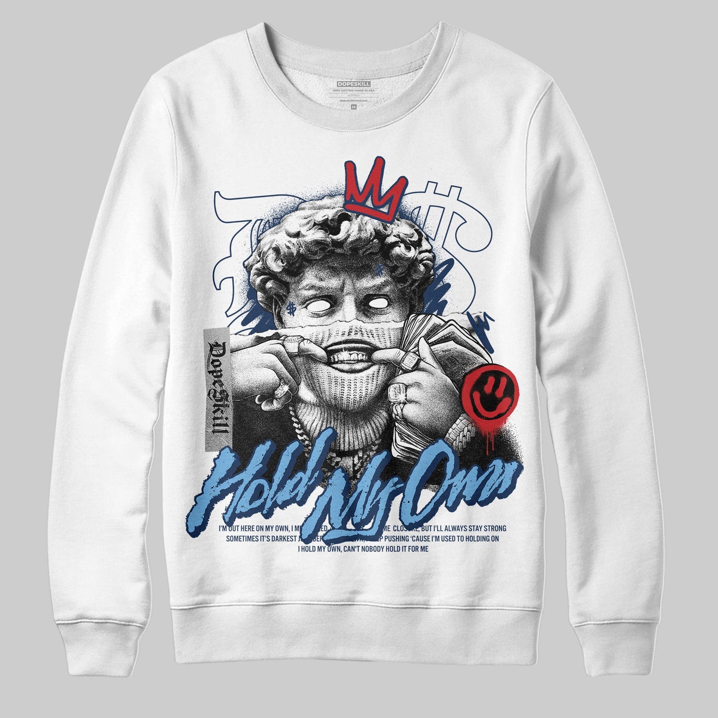 Summit White Navy 4s DopeSkill Sweatshirt In My Way Graphic